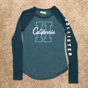 Green Hollister long-sleeved shirt